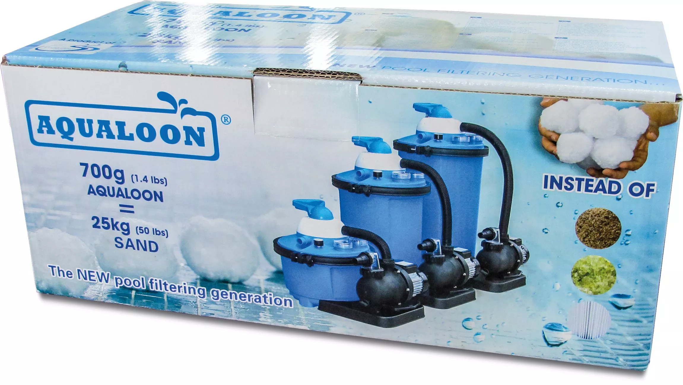 AQUALOON FILTERMEDIA 700g = 25kg zand